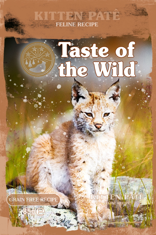 Taste of the Wild Kitten Pate grain free kitten food pouch