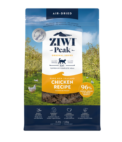 Ziwi Peak Air Dried Chicken Recipe cat food 1kg front packaging