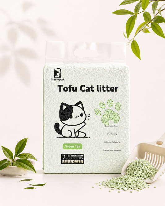 Meow Jack Tofu Cat Litter - Green Tea Flavor