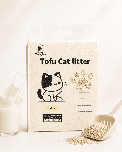 Meow Jack Milk Tofu Cat Litter 2.5kg bag