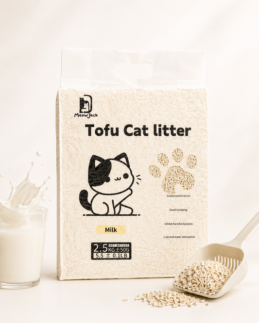 Meow Jack Tofu Cat Litter - milk Flavors