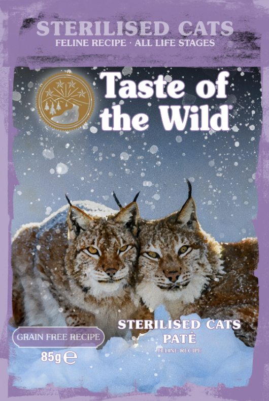 Taste of the wild ALS Indoor/ Sterilised Cat Chicken Pate Pouch 85g x 12