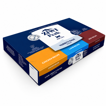 ZIWI Peak wet cat food variety pack 6 cans with chicken lamb and beef recipes