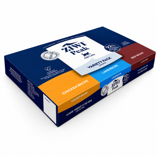 ZIWI Peak wet cat food variety pack 6 cans with chicken lamb and beef recipes