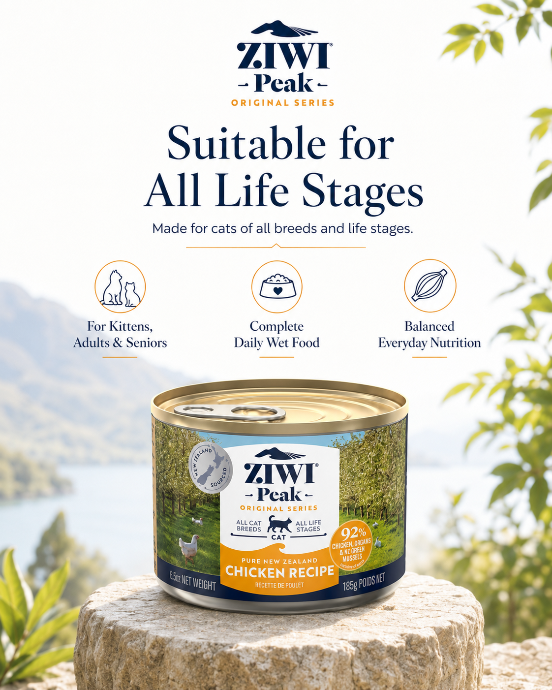 Ziwi Peak Chicken Recipe wet cat food for all life stages