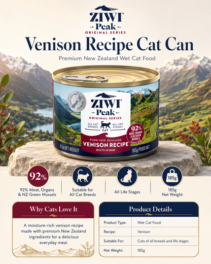 Ziwi Peak Venison Recipe wet cat food for all breeds and life stages