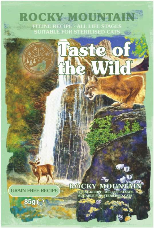Taste of the Wild Rocky Mountain Cat Chunks in Gravy Pouch 85g x 12