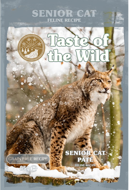 Taste of the Wild Senior Cat Chicken Pate Pouch 85g x 12