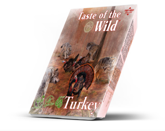 Taste of the Wild TURKEY and Duck with Fruit and Vegetables Tray 390g x 7