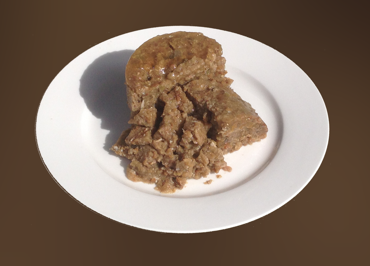 Zealandia Hoki Fish Pate wet cat food texture served on a white plate