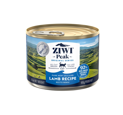 Ziwi Peak Lamb Recipe 185g wet cat food can