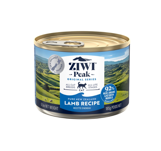 Ziwi Peak Lamb Recipe 185g wet cat food can