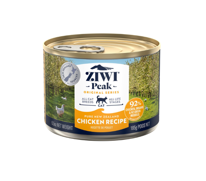 Ziwi Peak Chicken Recipe 185g wet cat food can
