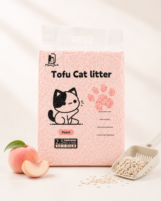 Meow Jack Tofu Cat Litter - Peach Flavor
