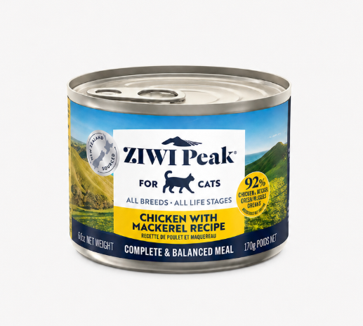 Ziwi Peak Chicken with Mackerel Recipe 170g canned cat food product front view